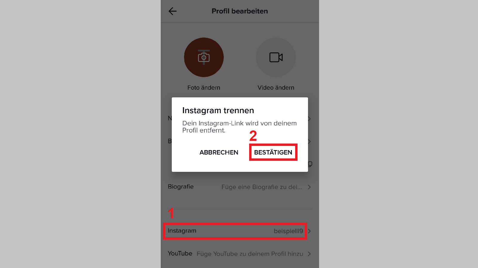 TikTok mit Instagram verbinden so geht