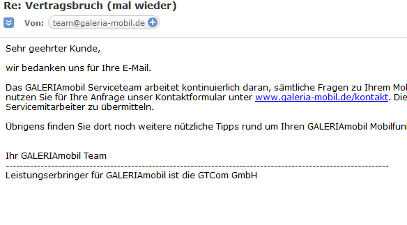 Galeria Mobil Kundenservice kontaktieren so geht's CHIP